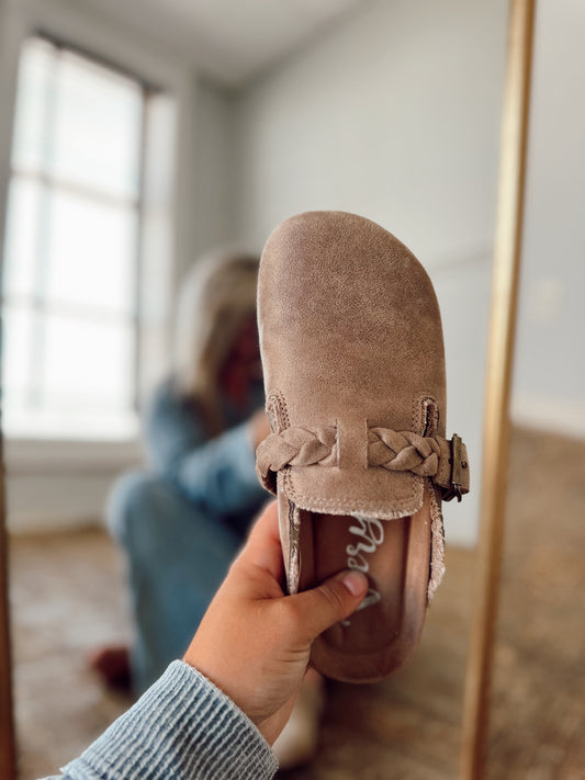 Charlie’s Beige Clogs