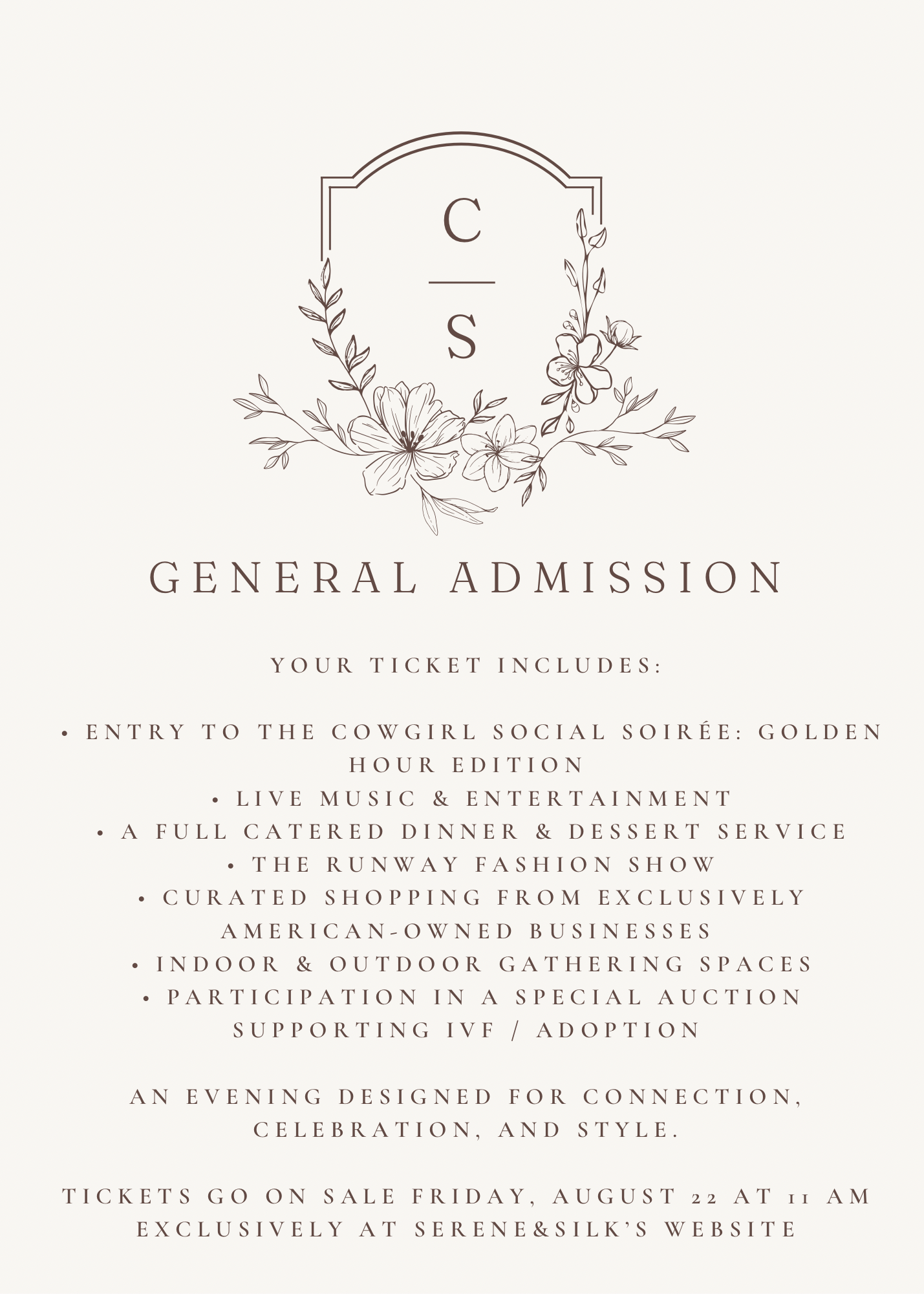TICKETS - Cowgirl Social Soirée - The Golden Hour Edition
