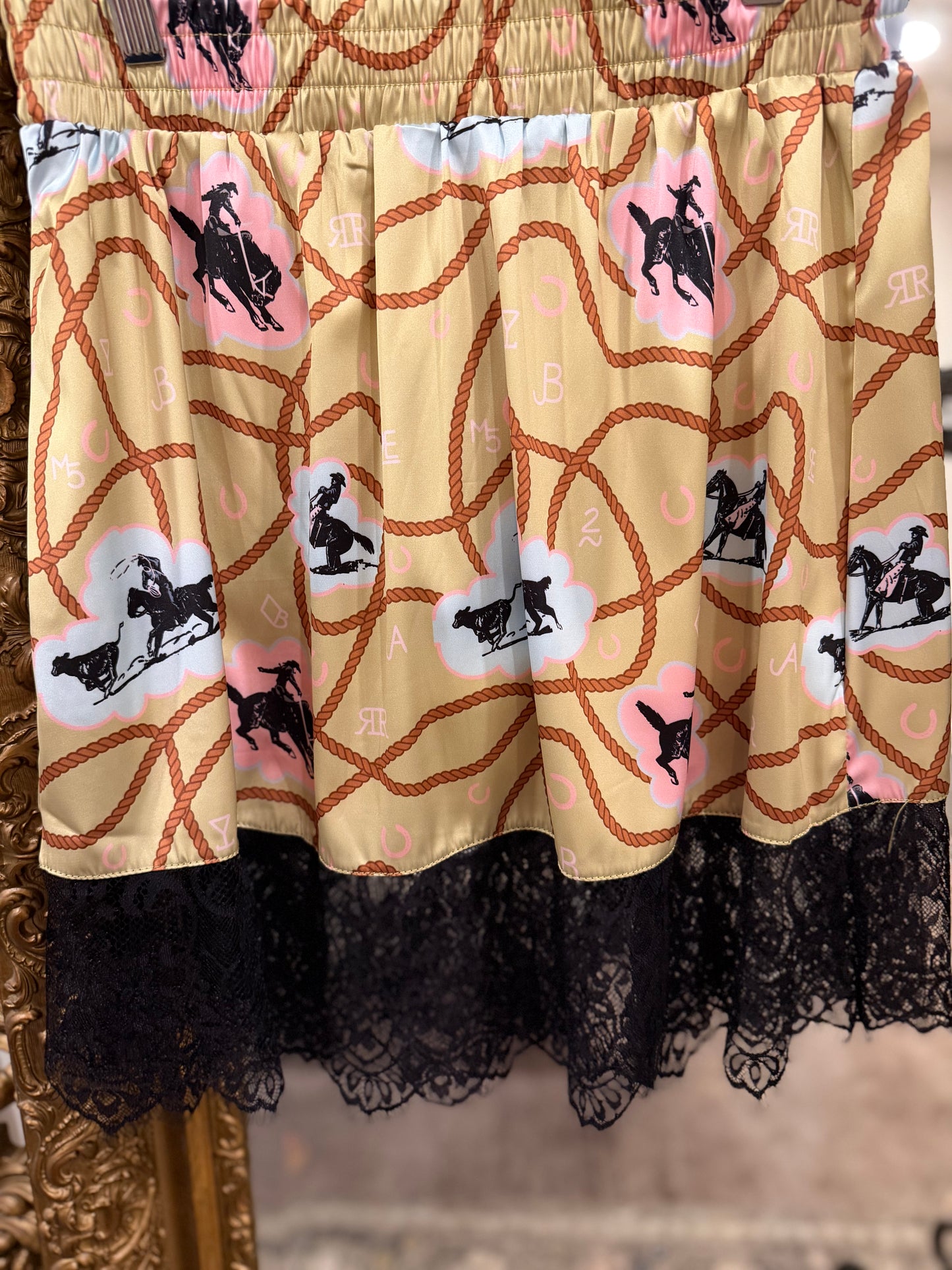 The Saddle Silk Skort