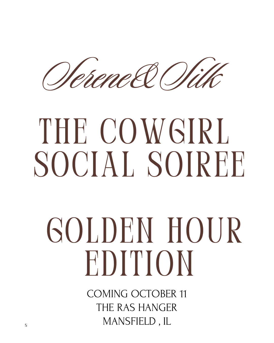 TICKETS - Cowgirl Social Soirée - The Golden Hour Edition