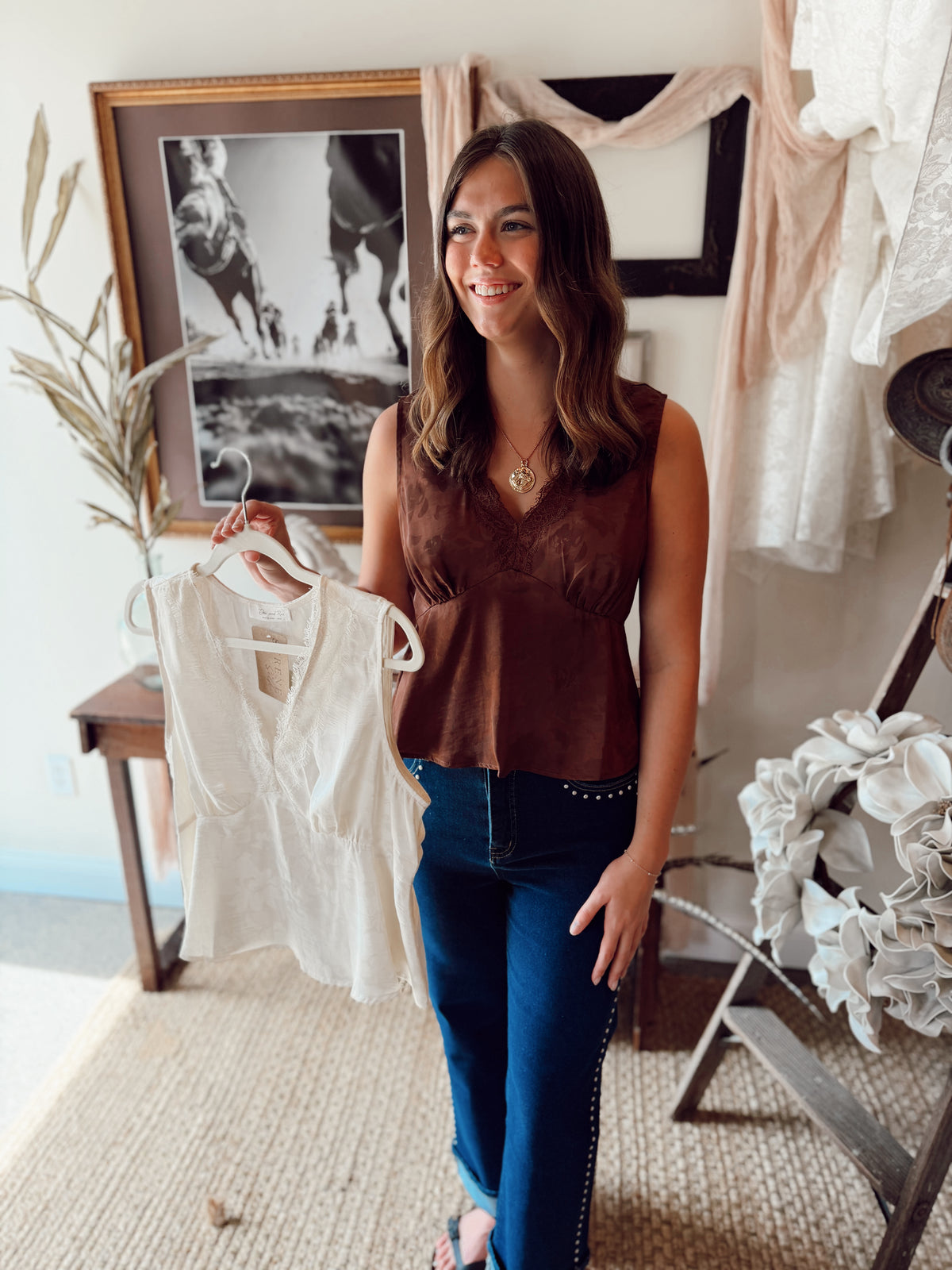 The Estelle Tank - Brown