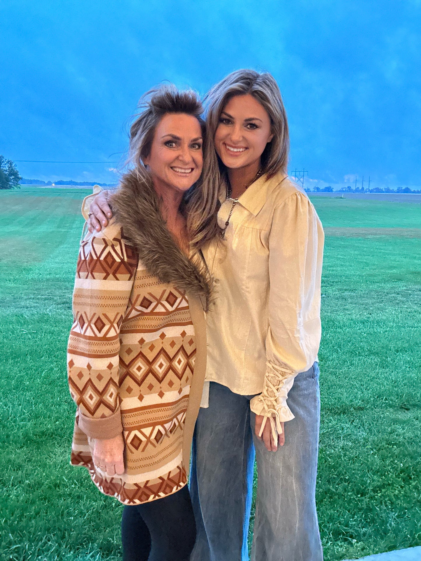 Wyoming Fur Collar Cardigan
