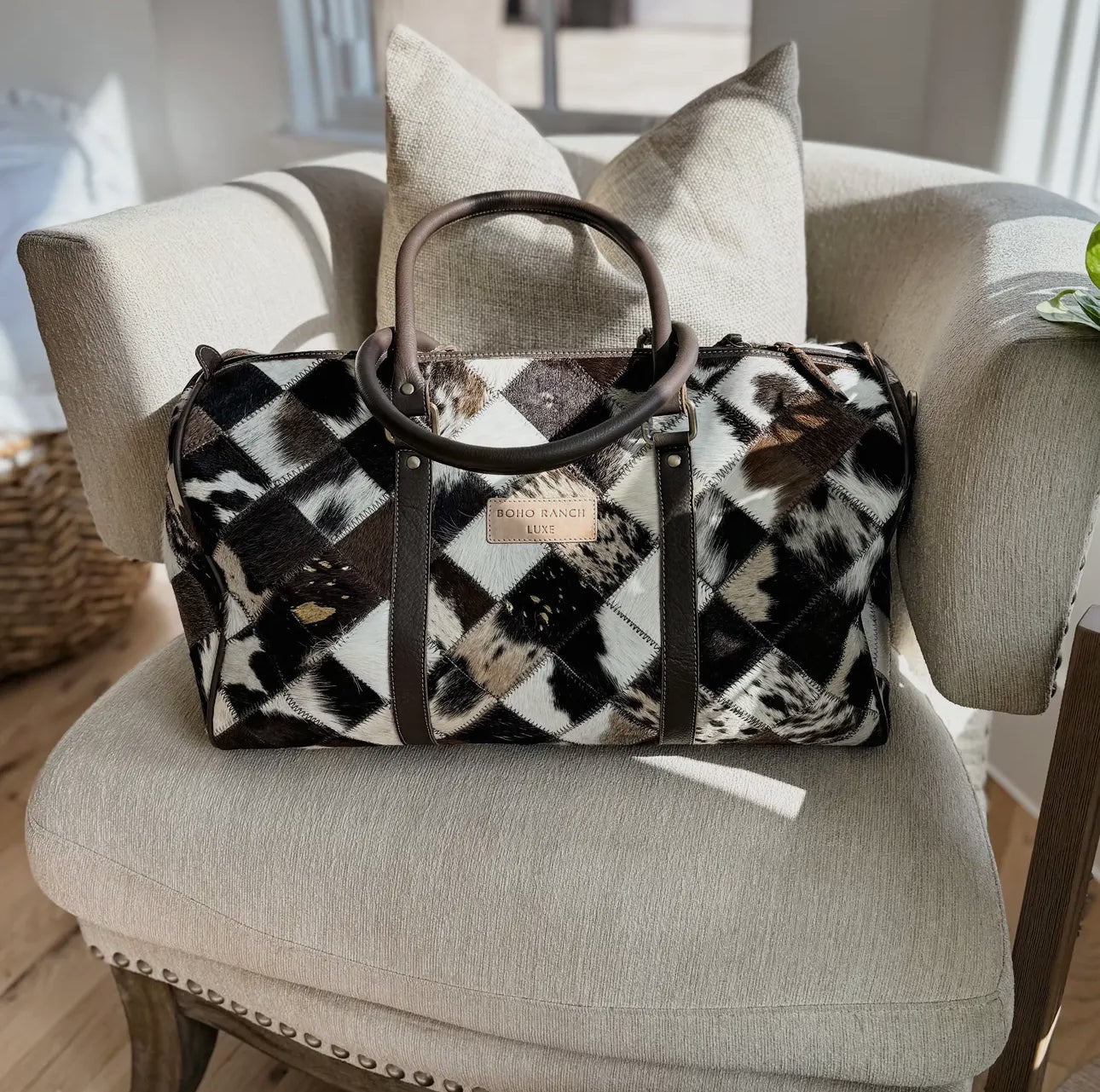 The Harrison Cowhide Duffle - Brown