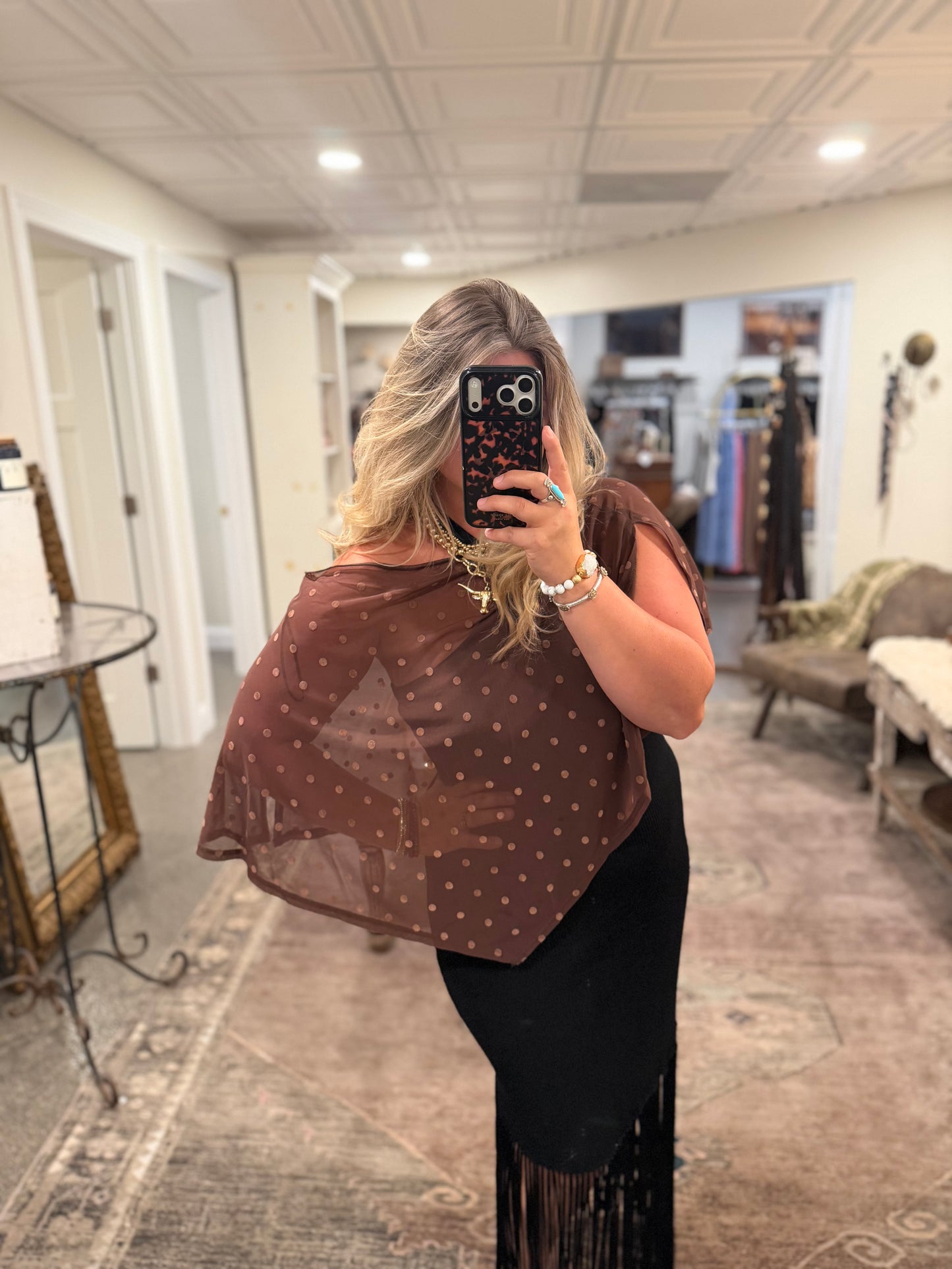 The Cordelia Dot Cape