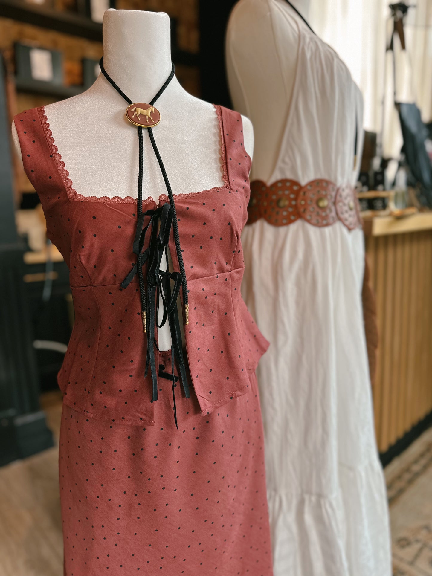 Bronco Belle Polka Dot Set