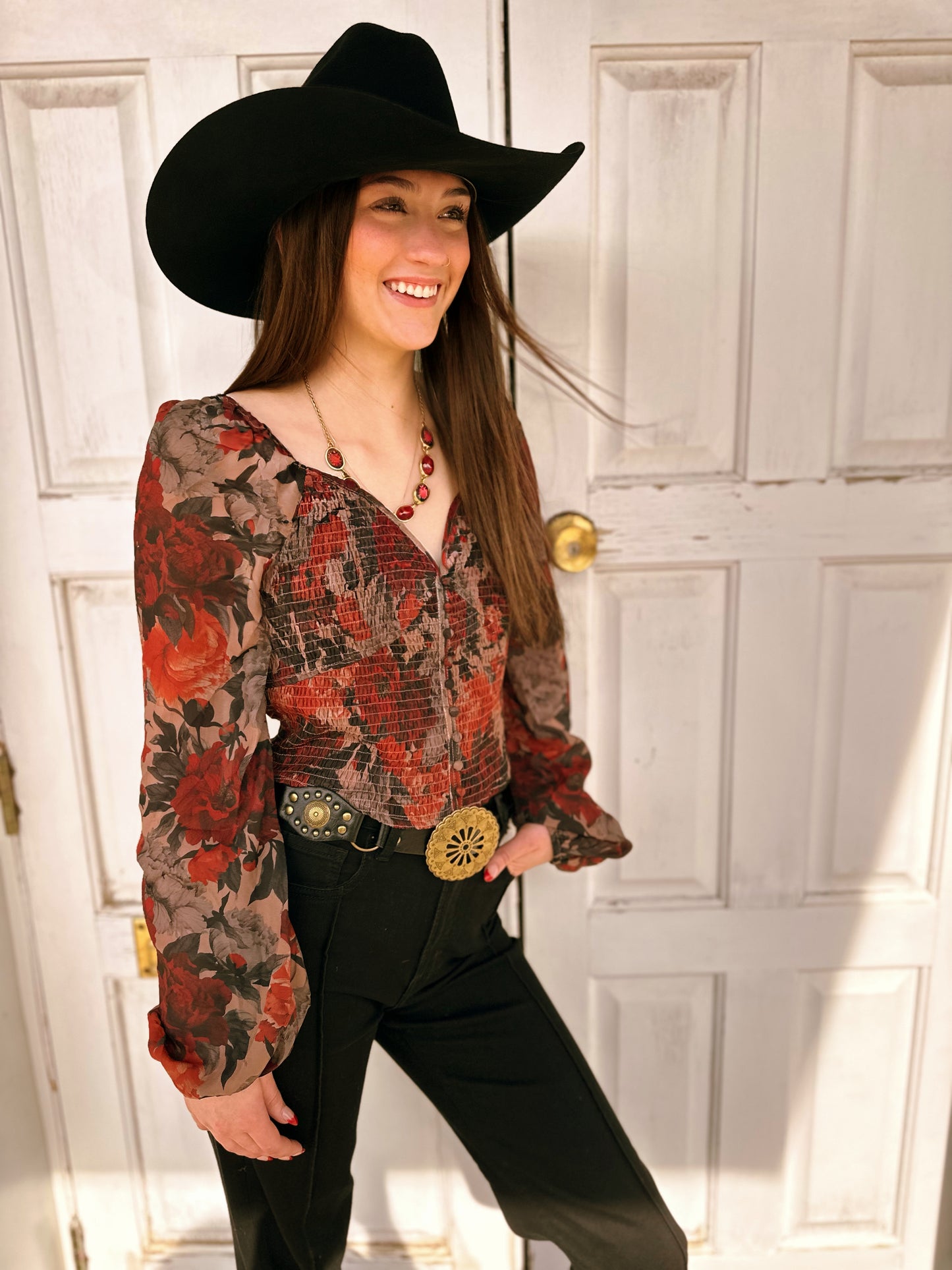 Floral Sweetheart Corset Top