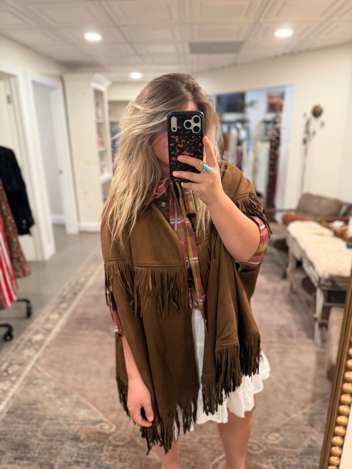 The Foxwood Fringe Cape
