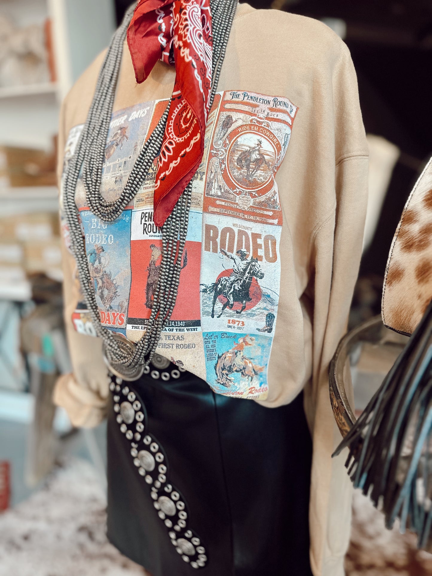 Howdy Ladies Vintage Rodeo Pullover