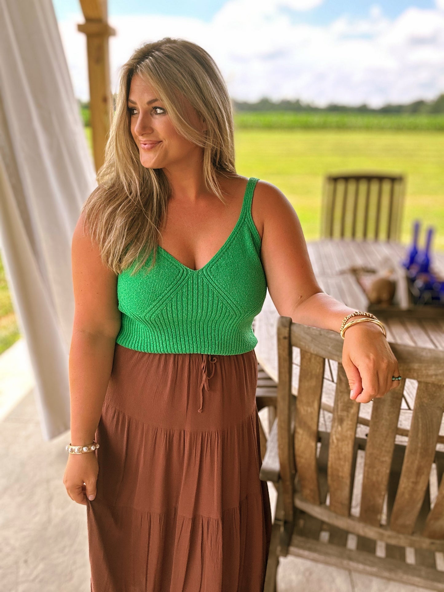 Sunset Swing Skirt - Chocolate