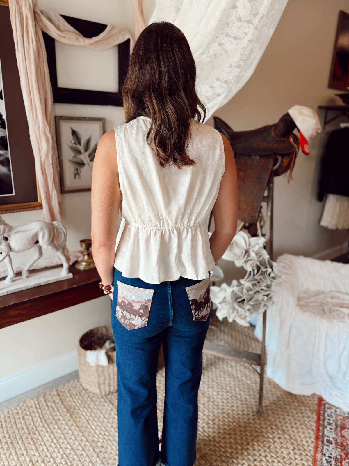 The Estelle Tank - Ivory