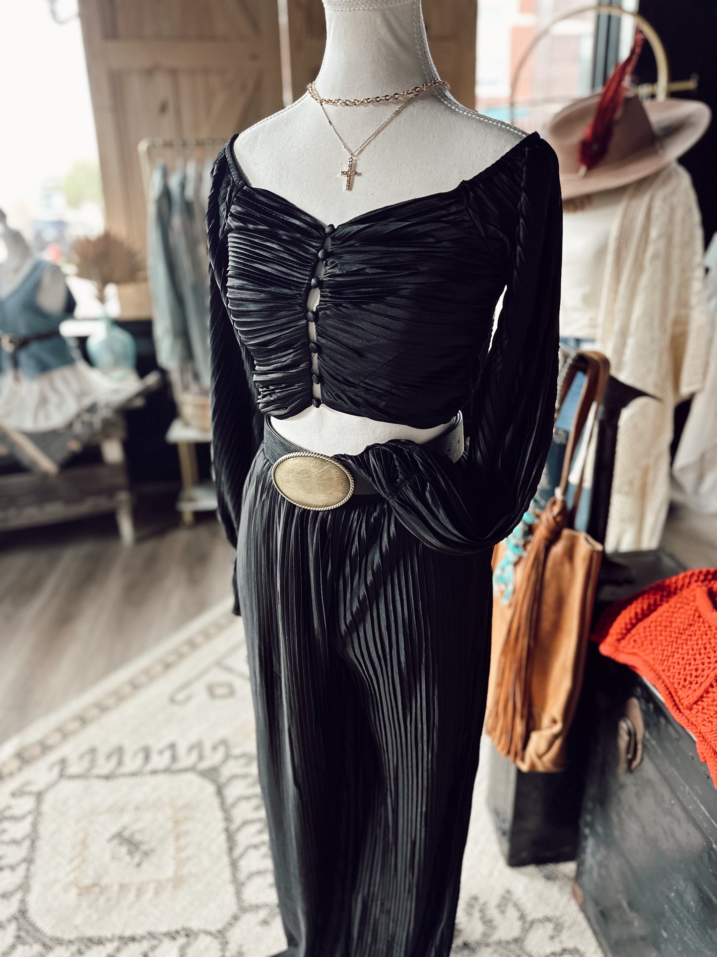 Vera Mae’s Button Blouse & Pant Set