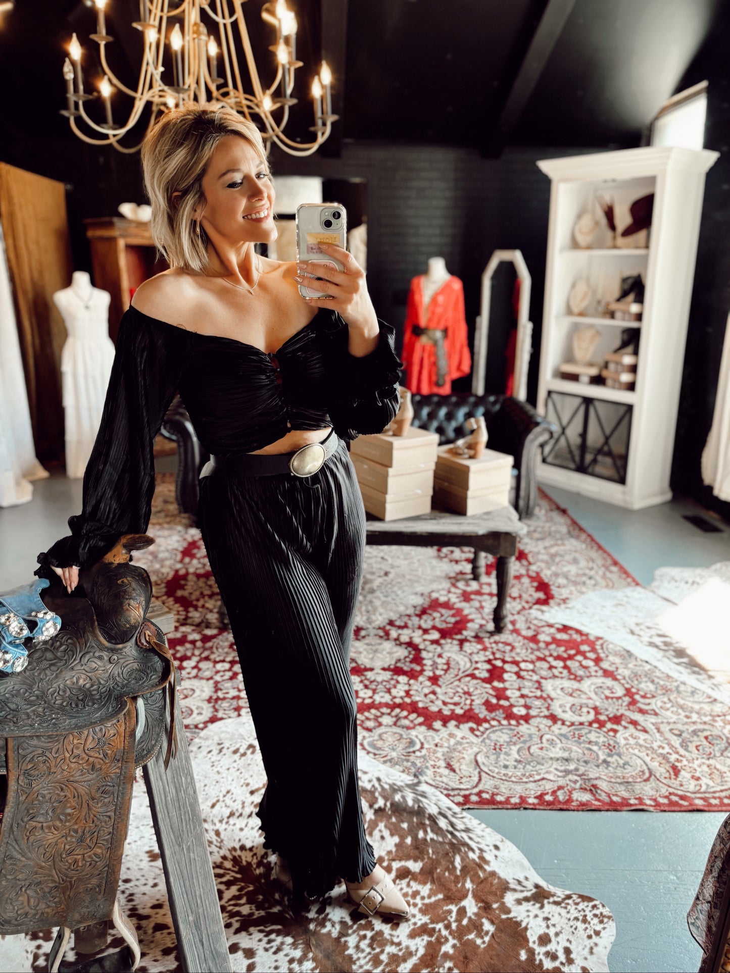 Vera Mae’s Button Blouse & Pant Set