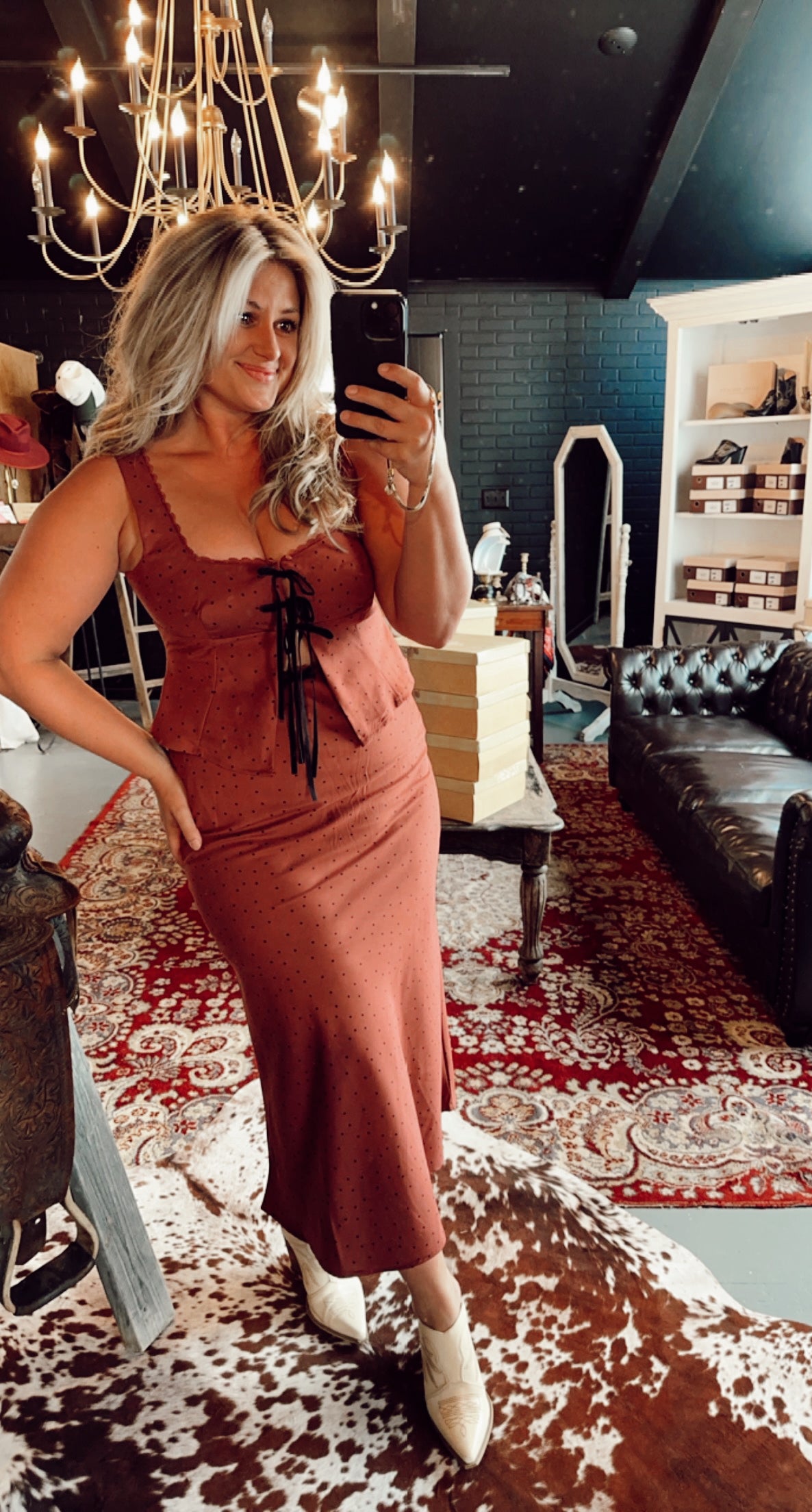 Bronco Belle Polka Dot Set