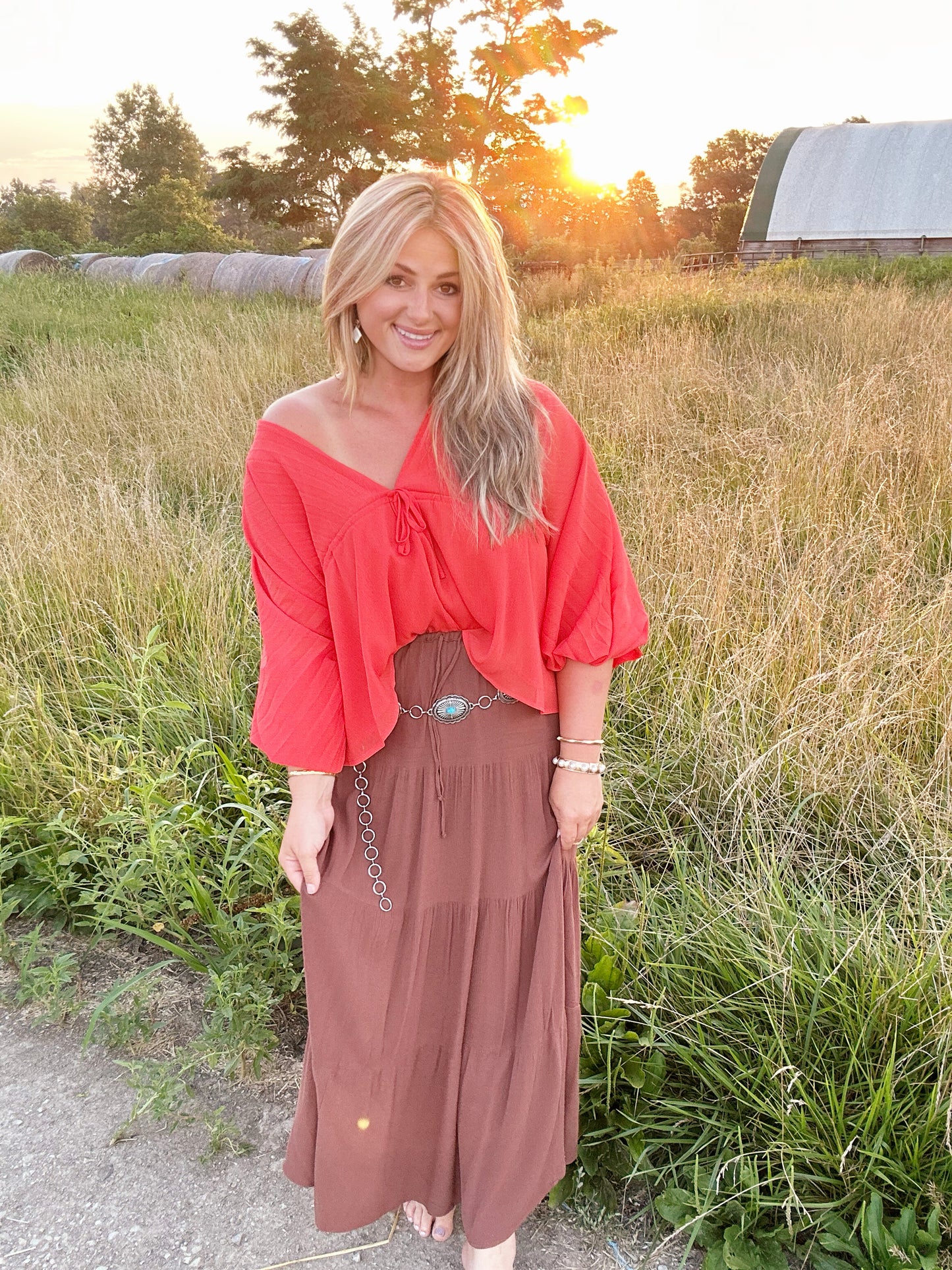Sunset Swing Skirt - Chocolate