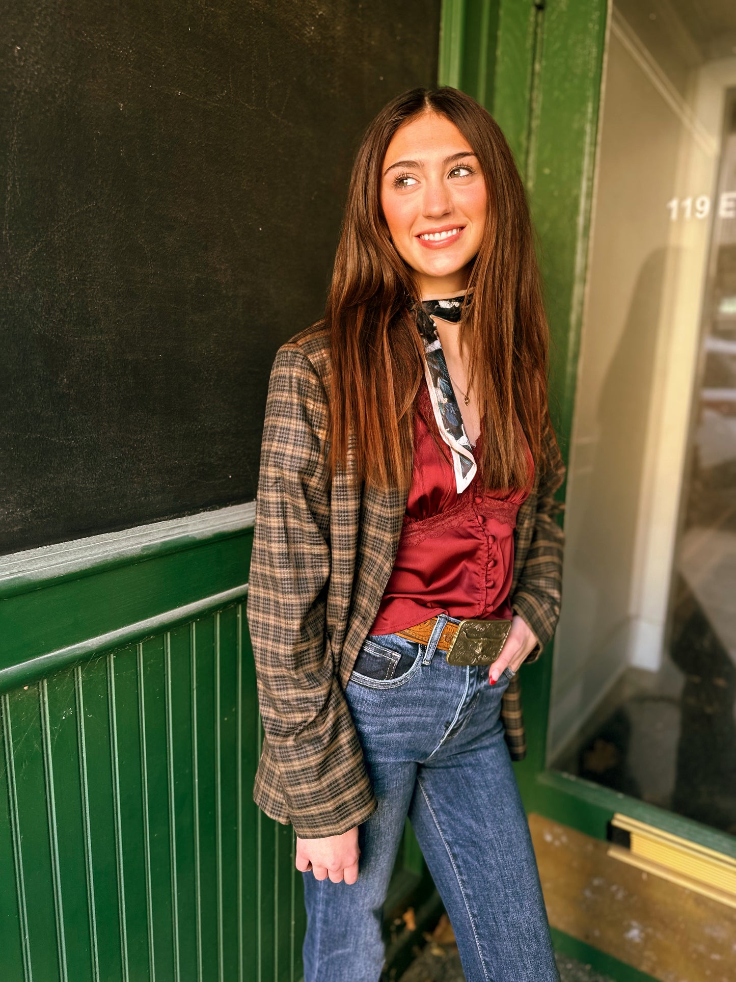 Derby Plaid Blazer