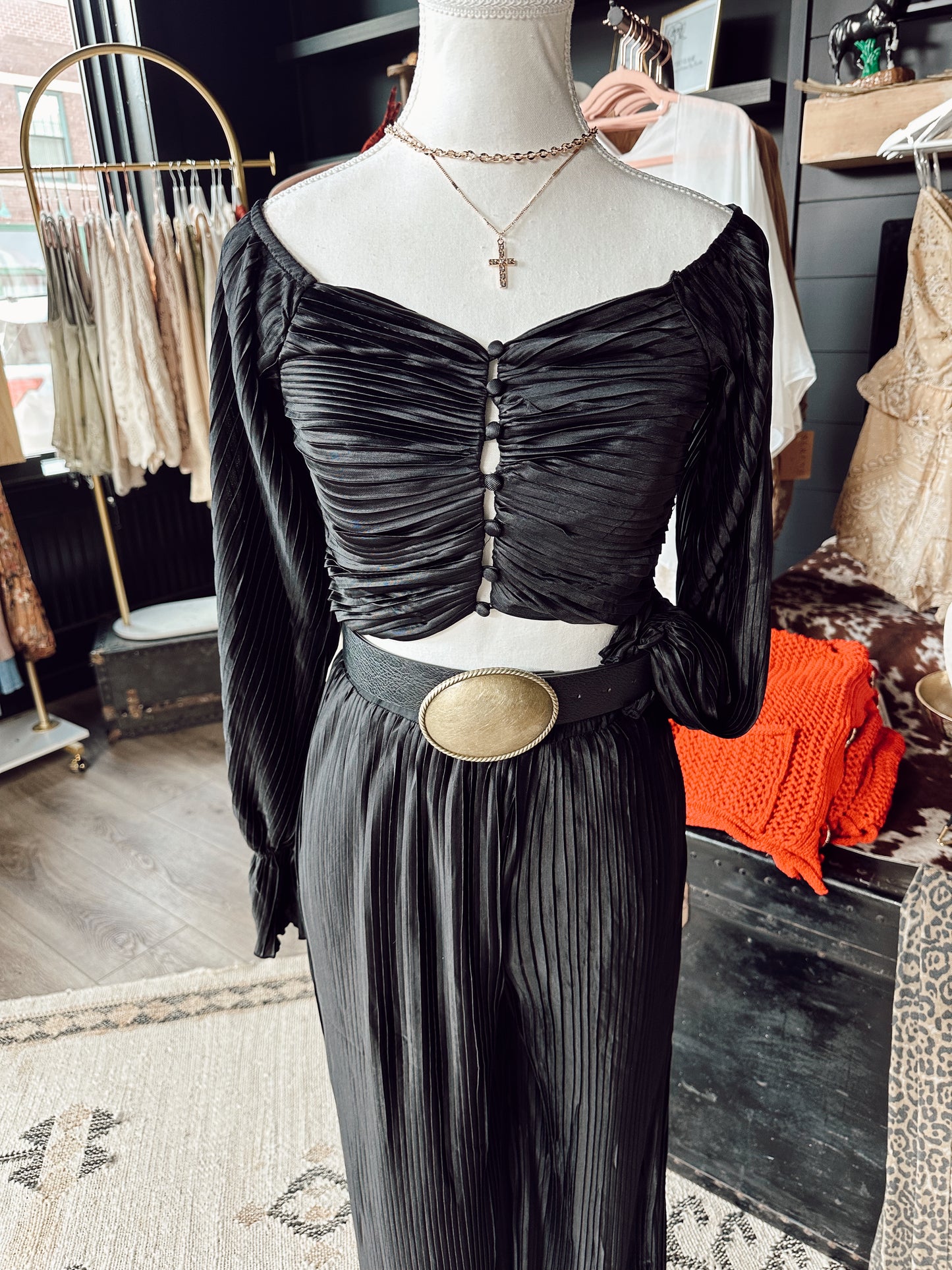 Vera Mae’s Button Blouse & Pant Set