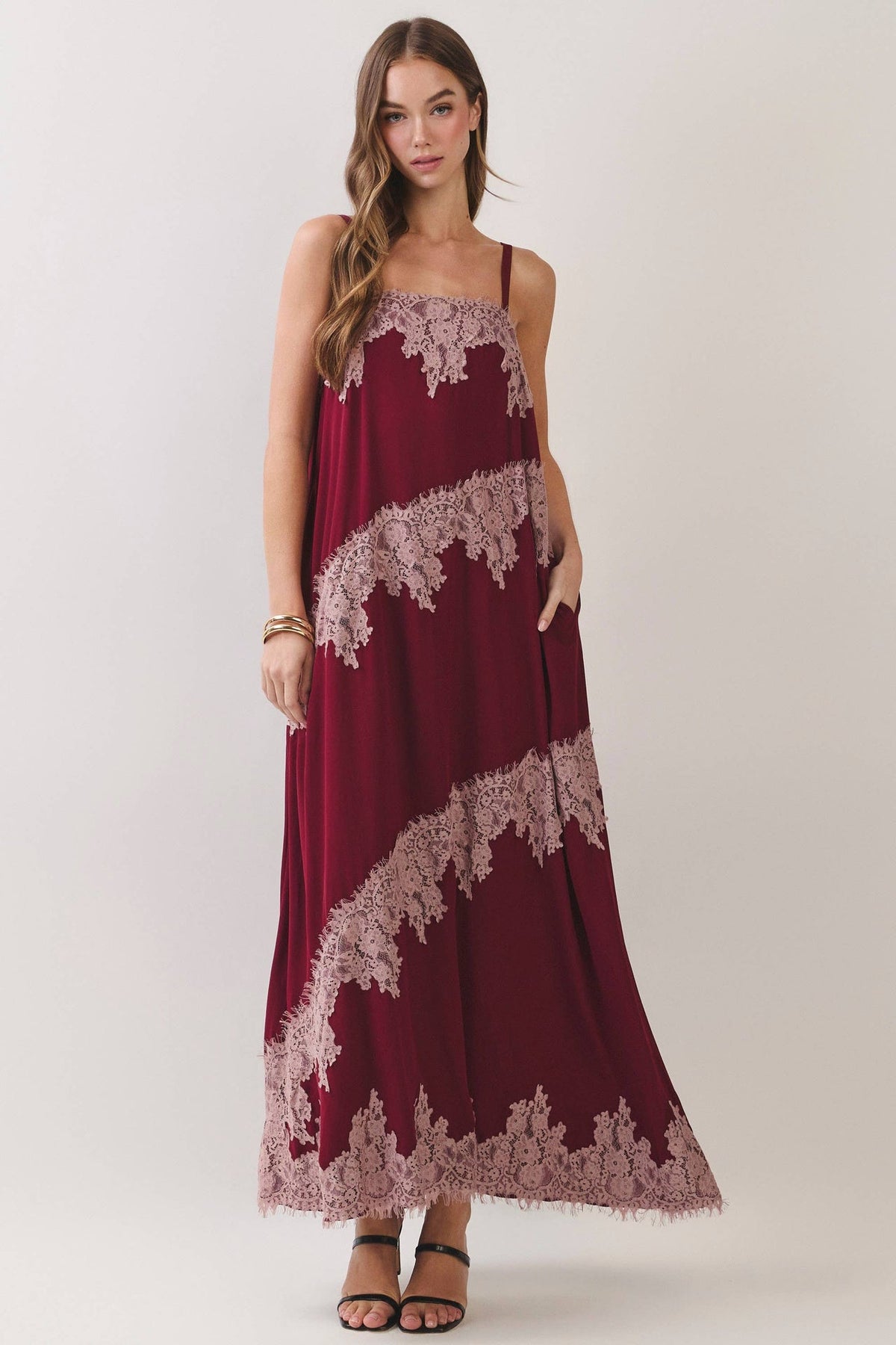 The Evelyn Lace Maxi Dress