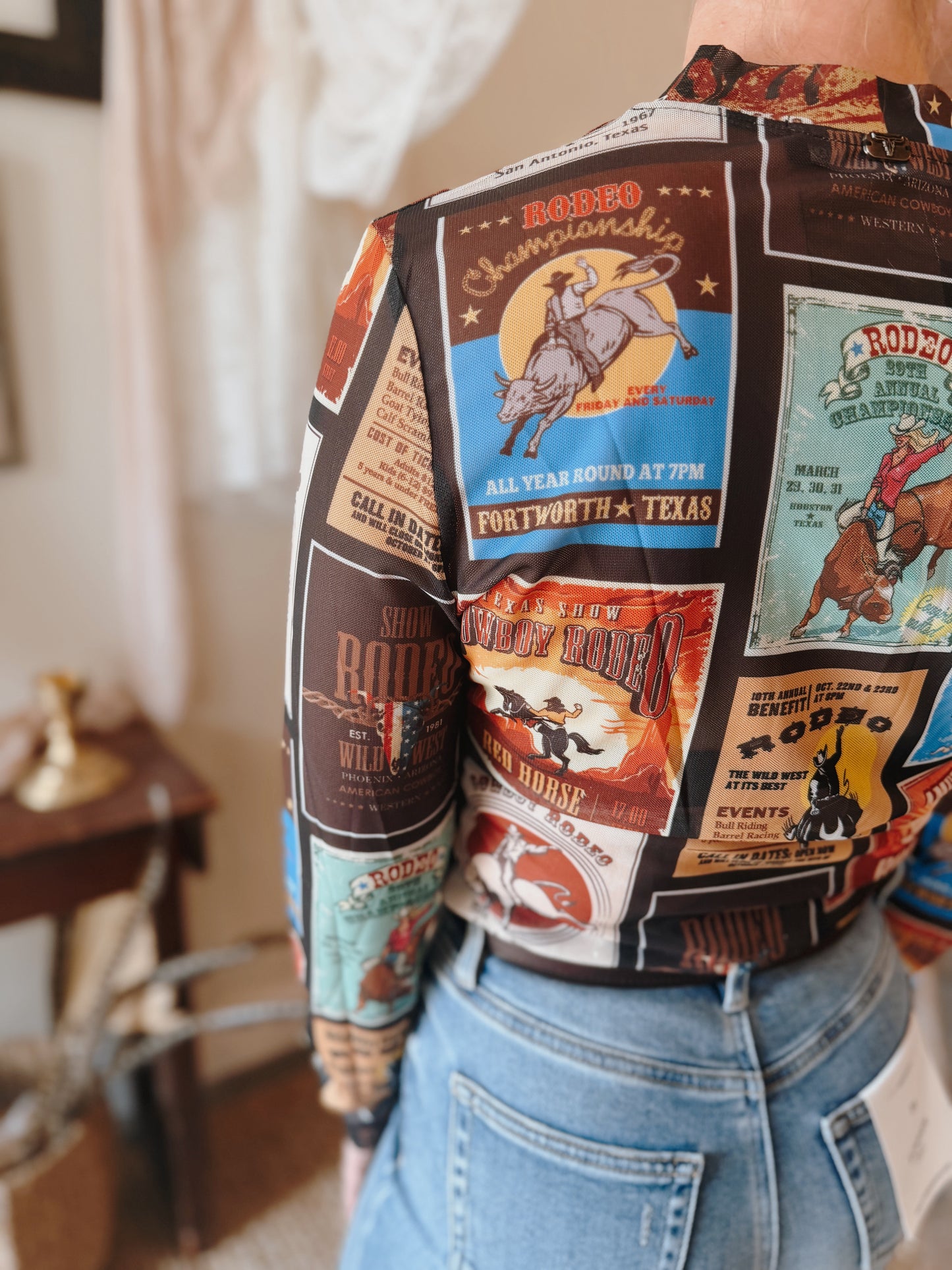 The Stockyards Mesh Top