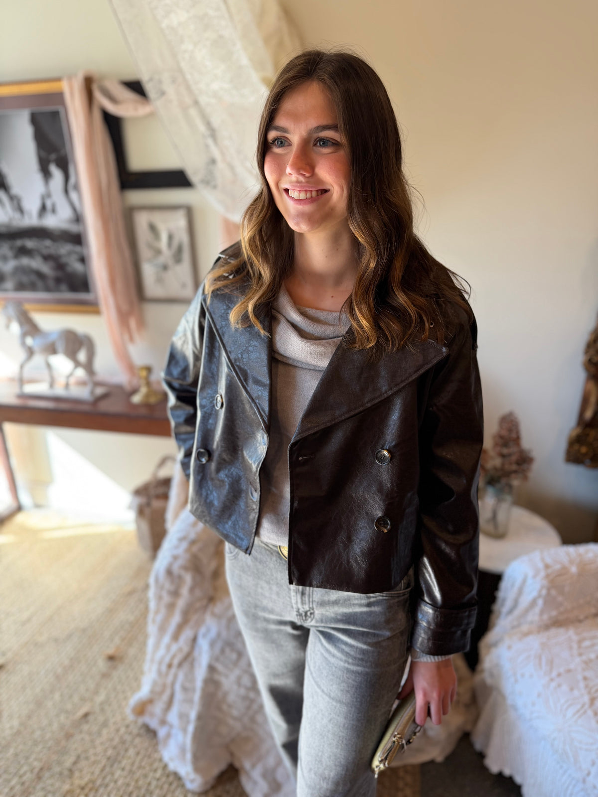 The Harrington Leather-Look Jacket