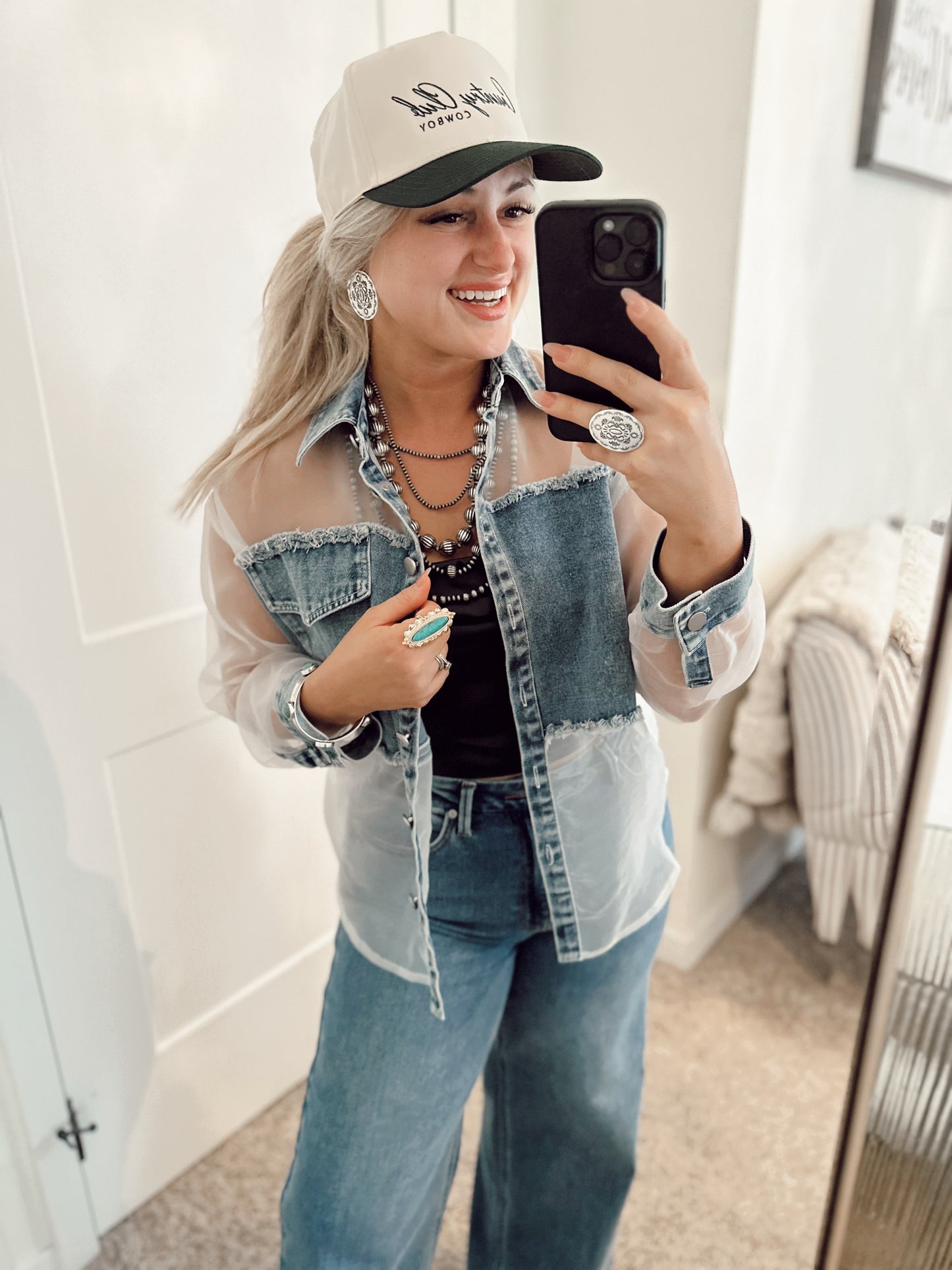 Georgia’s Sheer Denim Jacket