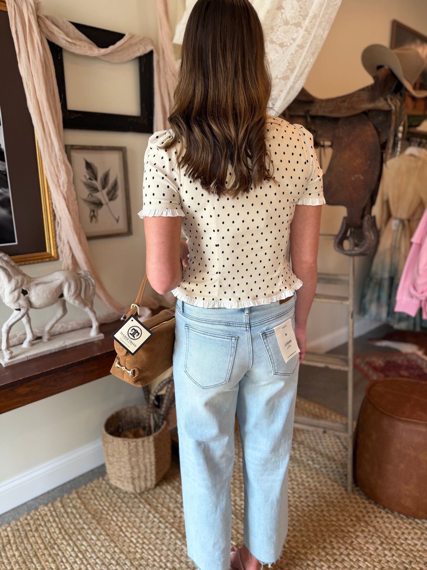 The Sweet Nothings Polka Dot Top