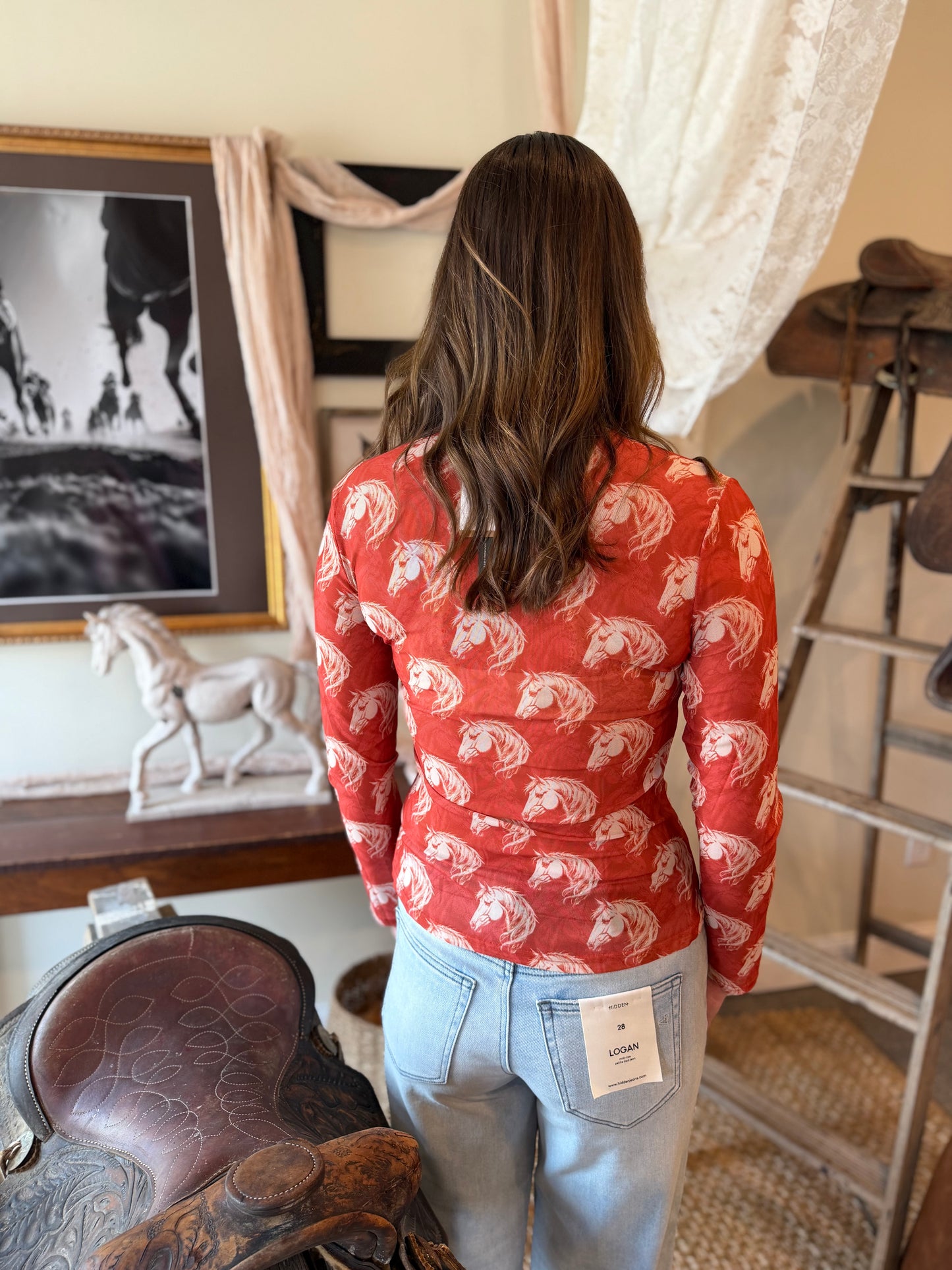 The Wild Horse Mesh Top