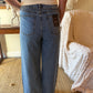 The Brynn Belted Wide Leg Jeans | Habitual