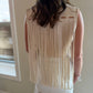 Emmelines Ivory Fringe Vest