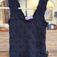 Textured Black Knit Tank