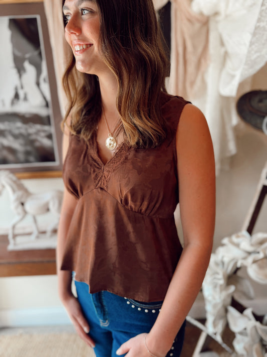 The Estelle Tank - Brown