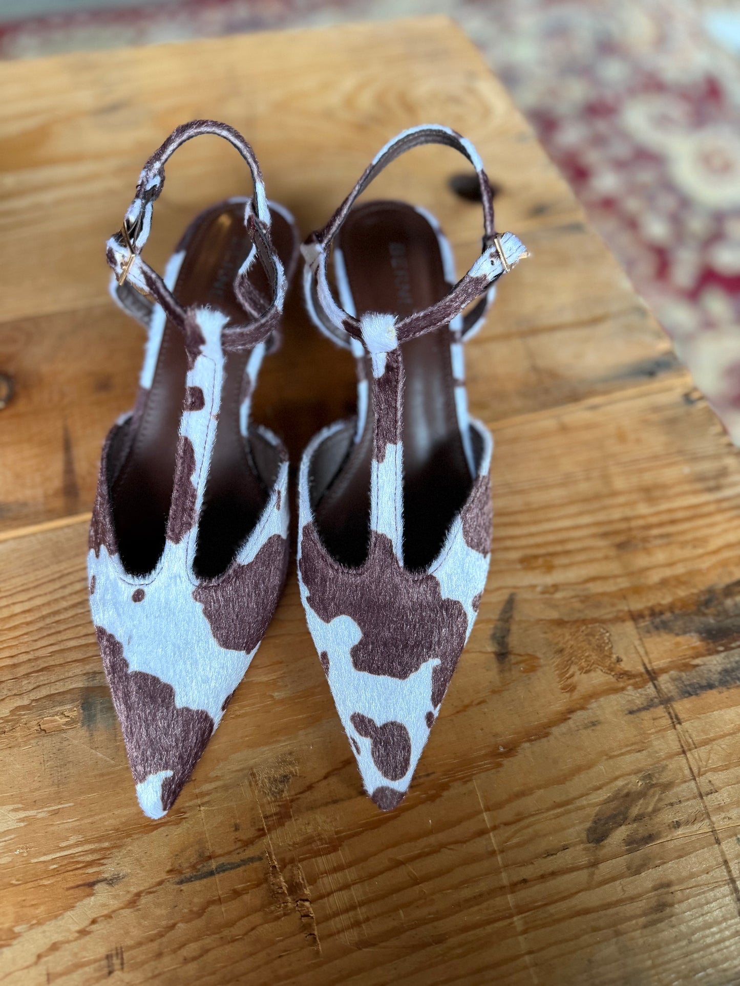 The Darleane Cowhide Heel