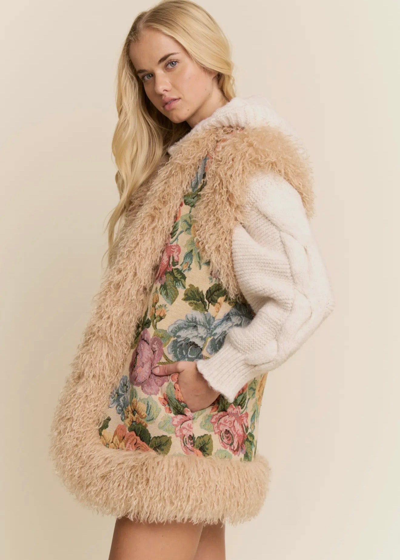 Elk Creek Jacquard Fur Vest