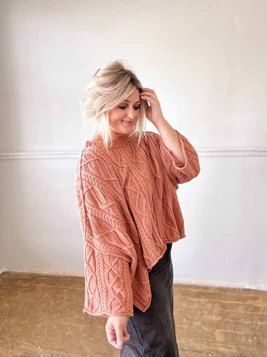 Sand & Canyon Sweater - Rust