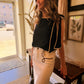 The Briar Bow Top - Navy