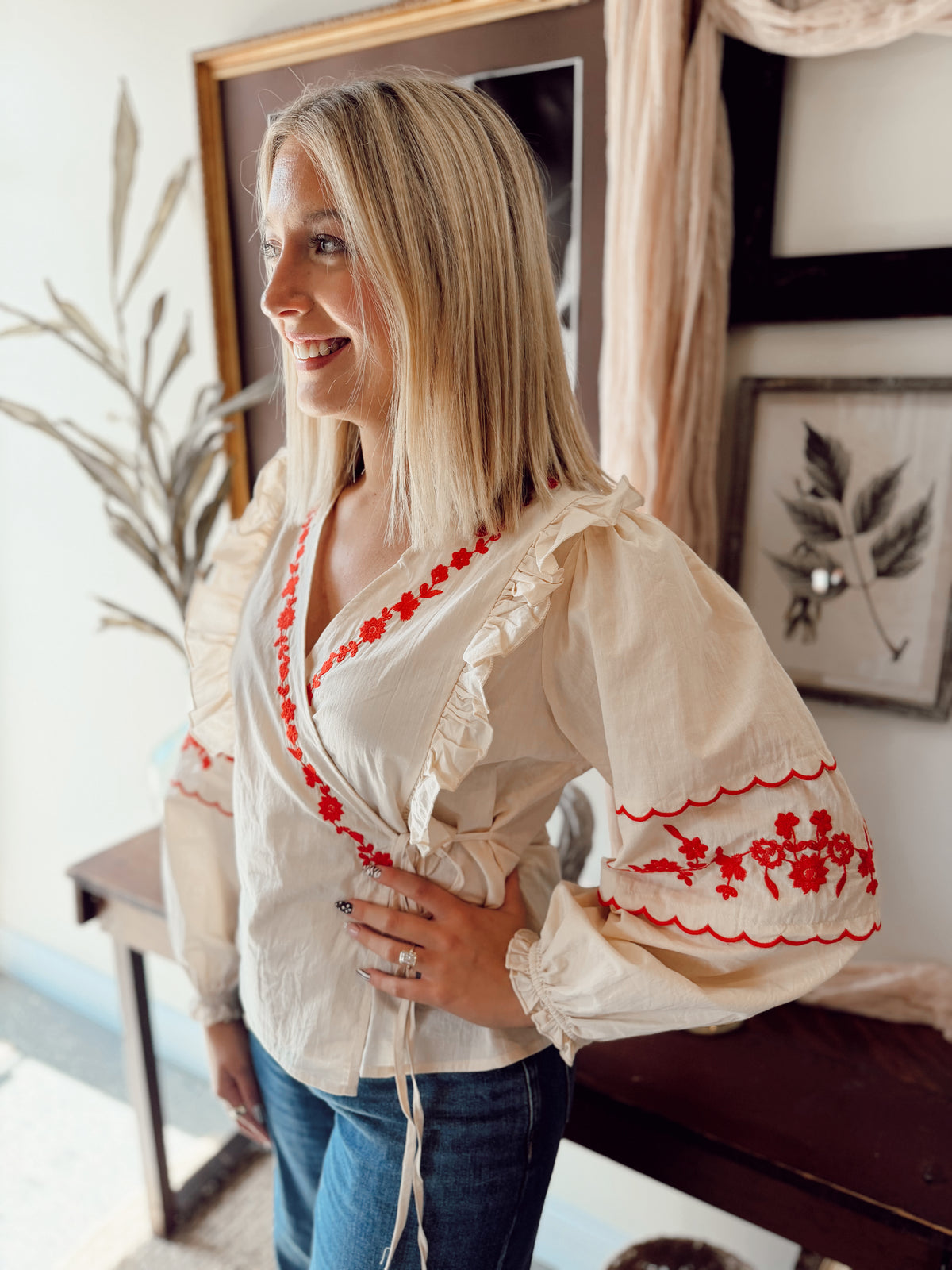 The Sonnet Blouse - Cream
