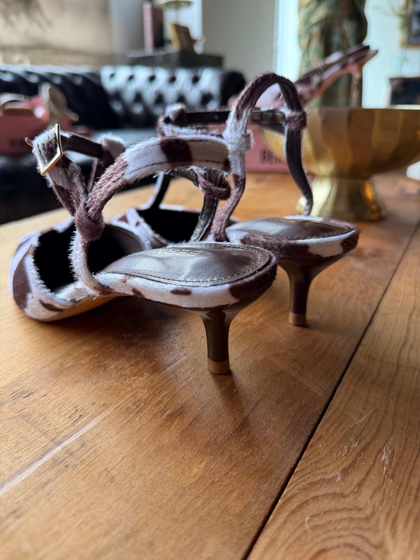 The Darleane Cowhide Heel