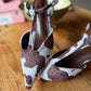The Darleane Cowhide Heel