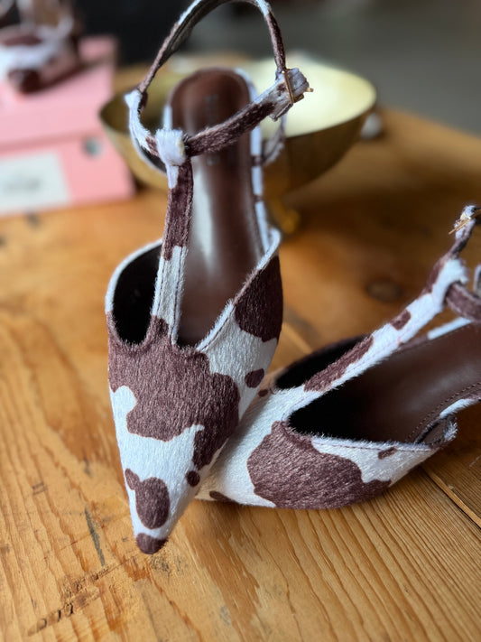 The Darleane Cowhide Heel
