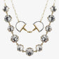 1888 Mixed Layered Snaffle Bit 18” Necklace