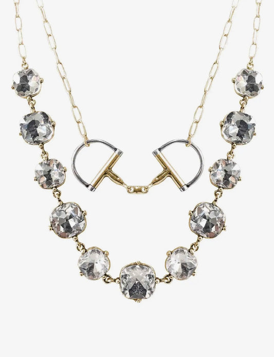 1888 Mixed Layered Snaffle Bit 18” Necklace