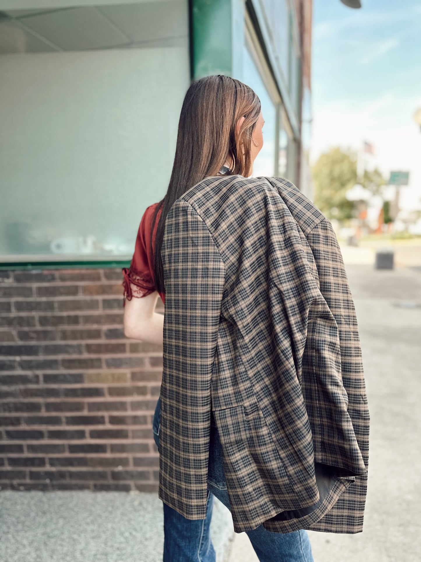 Derby Plaid Blazer