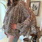 The Marlowe Zebra Blouse