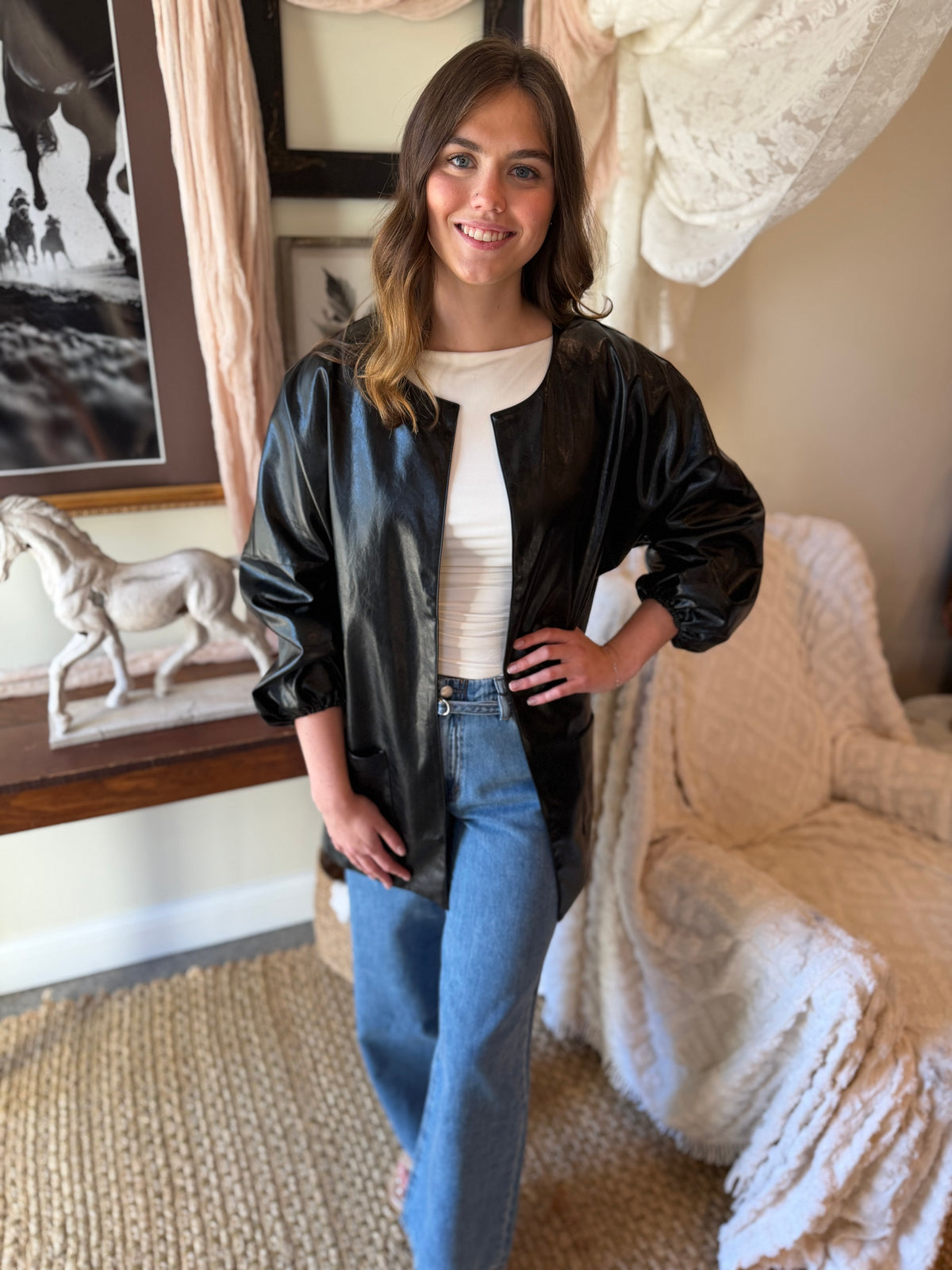 The Kensington Leather-Look Jacket
