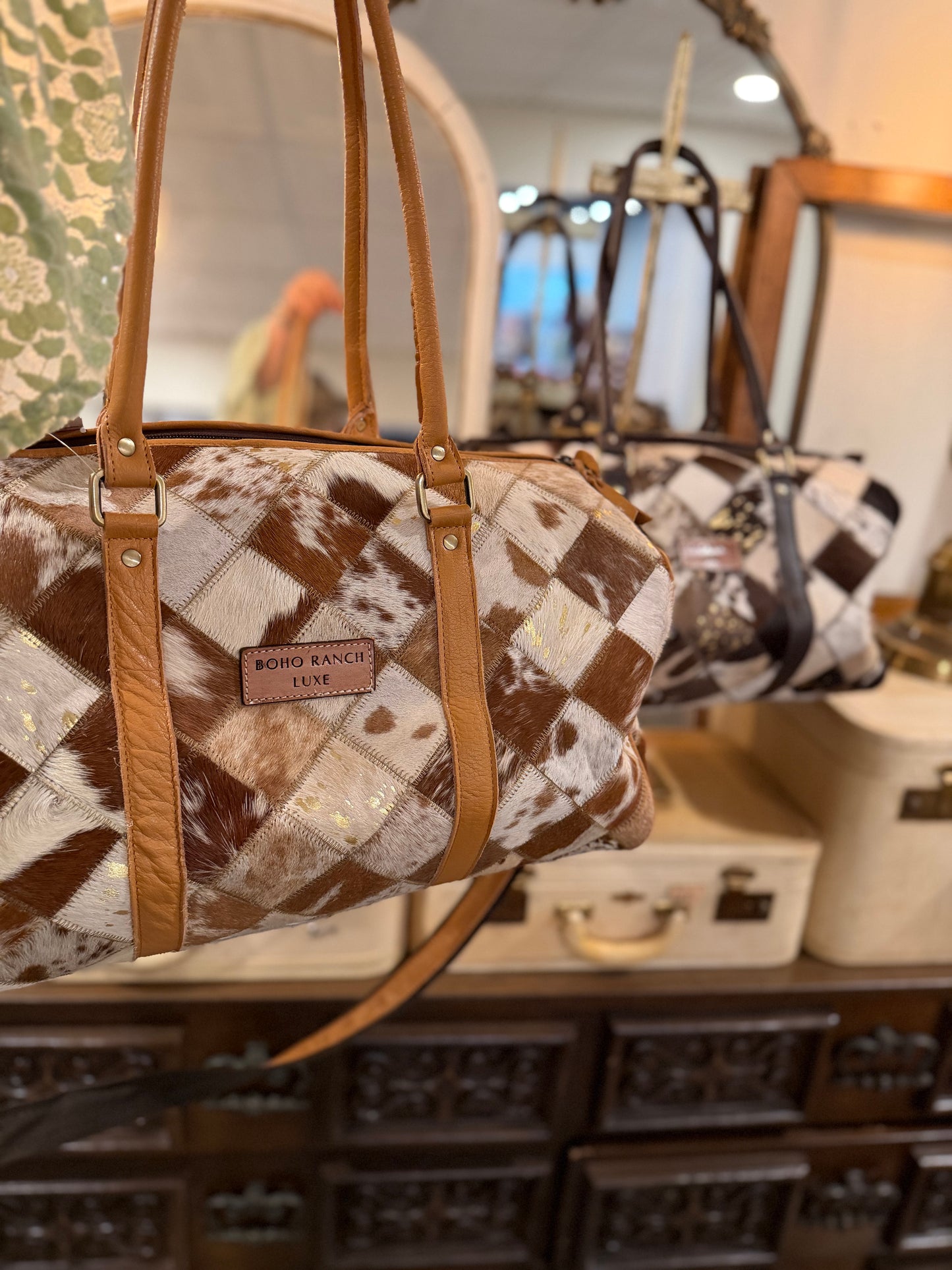 Boho Luxe Duffle - Tan