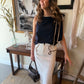 The Briar Bow Top - Navy