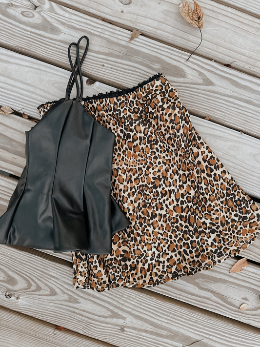 Wild Streak Cheetah Print Skirt