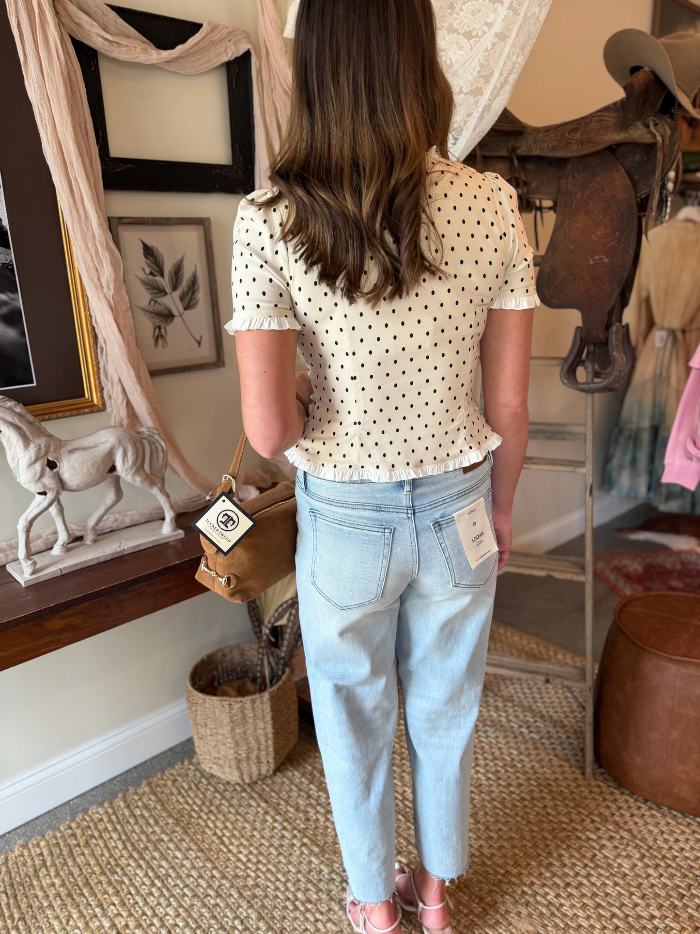 The Sweet Nothings Polka Dot Top