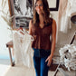 The Estelle Tank - Brown