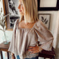 Laurels Satin & Lace Top