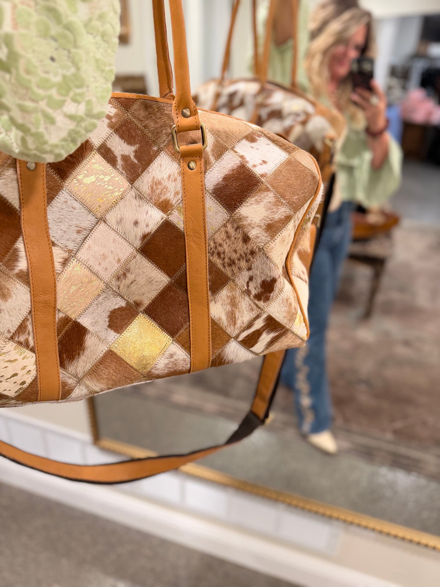 Boho Luxe Duffle - Tan